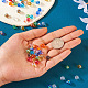 200 pièces 10 brins de perles de verre électrolytiques de couleur EGLA-KS0001-02-7