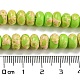 Hebras de cuentas teñidas de jaspe imperial sintético. G-D077-E01-01D-5