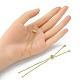 Rack Plating Brass Box Chain Slider Bracelets MAK-YW0001-04G-5