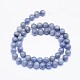 Avventurina blu naturale fili di perle G-F425-07C-2