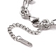 304 bracelet chaîne à maillons noeud en acier inoxydable pour homme femme X-BJEW-E020-01P-3