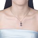 Модное ожерелье стерлингового серебра 925 стерлингового серебра NJEW-BB30748-4