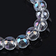 Electroplate Glass Beads Strands EGLA-Q062-4mm-A09-2