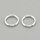 925 anillos redondos de plata esterlina X-STER-S002-58-2
