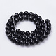 Natural Black Onyx Beads Strands X-G-S259-19-6mm-2