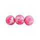 Baking Painted Round Glass Bead Strands DGLA-S084-4mm-55-1