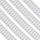 亜鉛メッキ鉄ベゼルワイヤー  中空鉄トリム  カボションのDIYベゼル設定  ガンメタ色  50x0.25mm  約13.12フィート（4m）/ pc IFIN-WH0069-15B-1