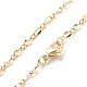 Figaro-Ketten-Halskette aus Messing für Frauen NJEW-P265-20G-1