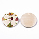 Ciondoli in legno stampato seris di frutta WOOD-S045-103A-06-2