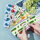 90 Uds. 9 estilos de etiqueta de papel de jabón con patrón de plantas/animales DIY-WH0399-69-030-5