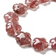 Chapelets de perles aux fraises en quartz naturel G-D475-02G-3