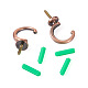 Spritewelry 16Pcs 2 Style Zinc Alloy Hook Hanger FIND-SW0001-04R-2