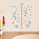 SUPERDANT 3 PCS/set Height Chart Elephant Cloud Height Chart Rainbow Lollipop Wall Sticker PVC Growth Charts Ruler 40 to 160 cm Height Measure for Nursery Bedroom Living Room DIY-WH0232-037-4