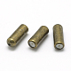 真鍮製ブローチパーツ  ラペルピンキャップ  内部のゴムと  アンティークブロンズ  10.5x4mm  穴：0.5mm MAK-Q011-67AB-2