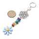 Porte-clés en résine de fleurs KEYC-JKC00556-03-2