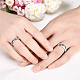 Regali di san valentino anelli per coppia in acciaio al titanio incisi per donna RJEW-BB16370-8P-7