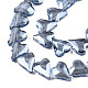 Electroplate Transparent Glass Beads Strands EGLA-N002-44-09-3