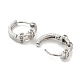 Серьги-кольца из латуни с кубическим цирконием для женщин EJEW-G363-01P-2