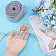 CRASPIRE Sheer Organza Ribbon Grey 40mm x 10m Chiffon Ribbon roll for DIY Crafts DIY-WH0325-44I-3