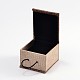 Boîtes à bagues en bois rectangle X-OBOX-N013-02-3