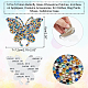Nbeads 5pcs 5 Farben Schmetterling Glas Strass Patches DIY-NB0005-14-5