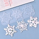 Stampi per ciondoli in silicone con fiocchi di neve fai da te natalizi DIY-P006-31-1