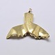 Natural Gemstone Wing Plated Pendants G-P077-57-2