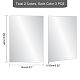 Pandahall Elite 6 Stück 2 Farben Aluminium-Wärmeübertragungsplatte AJEW-PH0001-63-4