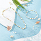 Pandahall elite 3 hebras 3 estilos hebras de perlas de agua dulce cultivadas naturales PEAR-PH0001-14-4
