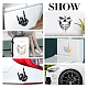 SUPERFINDINGS 6Pcs 6 Styles PET Car Decoration Sticker DIY-FH0002-46-6