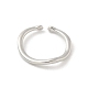 Componenti dell'anello del polsino aperto in ottone&nbsp;KK-G518-06P-02-3
