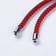 Nylon Twisted Cord Bracelet Making MAK-F018-01P-RS-4