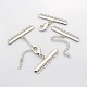 8 Strands 16-Hole Plating Zinc Alloy and Brass Chain Extender X-PALLOY-N0102-03P-2