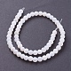 Chapelets de perle en agate naturelle patinée G-G589-6mm-03-2