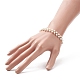Bracelet à breloques à perles rondes en perles de coquillage BJEW-TA00219-3