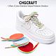 Chgcraft 12 Paar 3 Farben regenbogengestreifte Polyester-Schnürsenkel AJEW-CA0002-34-4