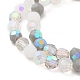 Electroplate Glass Beads Strands EGLA-P048-A03-3