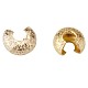 Brass Crimp Beads Covers KK-PH0004-19G-NF-3
