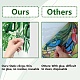 GORGECRAFT 118x39cm Large Green Leaf Window Stickers Tropical Plant Leaves Window Decals Static Non Adhesive Palm Tree Monstera Fern Leaf Decal for Glass Sliding Door Anti-Collision Summer Home Decor DIY-WH0457-008-3