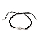 Verstellbare geflochtene Perlenarmbänder aus Nylonfaden BJEW-JB05553-02-1