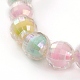 Bracelets extensibles en perles acryliques transparentes pour enfants BJEW-JB05863-2