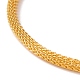 Anillo de rhinestone de cristal con estrella de david pulsera deslizante con cadena de malla redonda para mujer BJEW-C013-09G-2