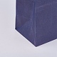 クラフト紙袋  ギフトバッグ  ショッピングバッグ  ハンドル付き  ダークスレートブルー  21x11x27cm CARB-WH0003-B-09-2