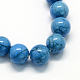 Chapelets de perles en turquoise synthétique teintée TURQ-R032-12mm-XSS26-2