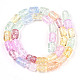 Transparent Crackle Glass Beads GLAA-S192-002-2