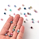 Cuentas de perlas de imitación de plástico ABS del arco iris OACR-YW0001-02B-4