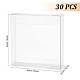 30pcs Clear Favor Boxes Transparent PVC Plastic Rectangle Boxes Gift Boxes 3.15×3.15×0.8inch Candy Box for Wedding Party Birthday Gift Packaging CON-WH0088-59-2