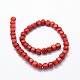 Synthetic Grass Coral Cube Beads Strands CORA-E030-08-2