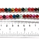 Dyed Natural Agate Beads Strands X-G-R262-6mm-1-2