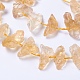 Chapelets de perles de citrine naturelle G-F568-179-3